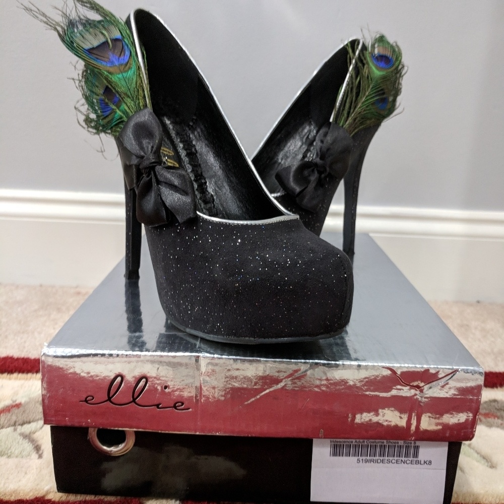 Peacock, Iridescence Adult Costume Shoes